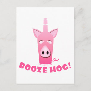 CARTÃO POSTAL BOOZE HOG