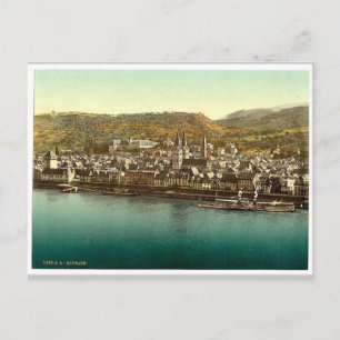 Cartão Postal Boppard, Reno, Alemanha Rara Fotochrom