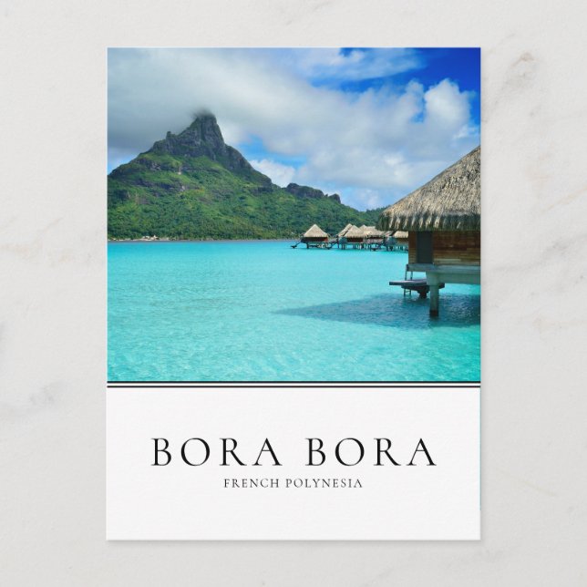 Cartão Postal Bora Bora Bora, Polinésia Francesa (Frente)