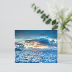 Cartão Postal Bora-bora, ilha do Pacífico Sul