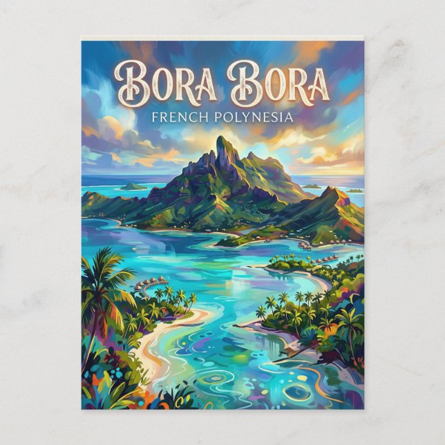 Cartão Postal Bora Bora Polinésia Francesa (Frente)