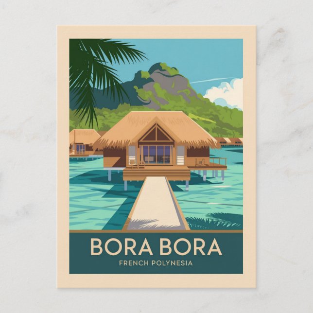 Cartão Postal Bora Bora Polinésia Francesa (Frente)