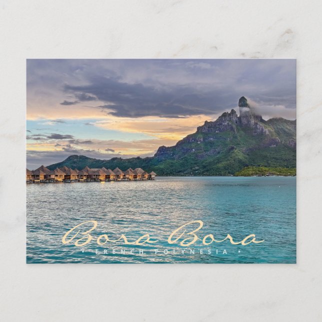Cartão postal Bora Bora Tahiti Polinésia Francesa (Frente)