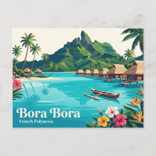 Cartão Postal Bora Bora, Vaitape, Polinésia Francesa