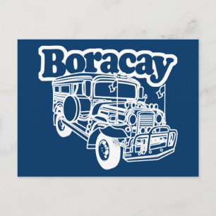 Cartão Postal Boracay Jeepney