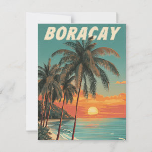 Cartão Postal Boracay vintage