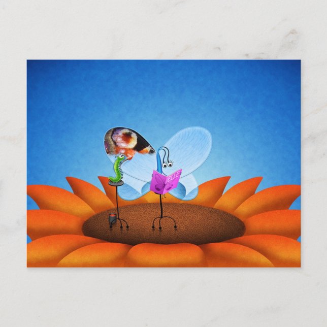 Cartão Postal Borboleta (Frente)