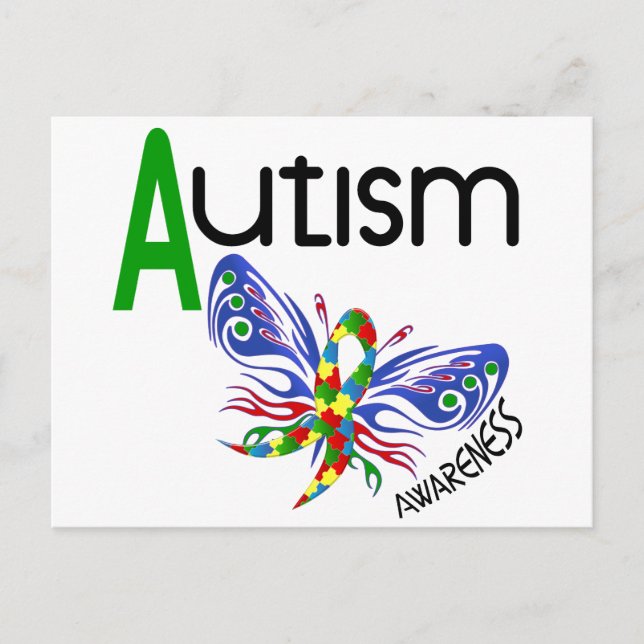 Cartão Postal Borboleta AUTISM 3.1 (Frente)
