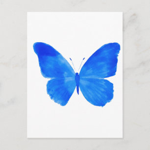 Cartão Postal Borboleta azul