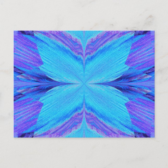 Cartão Postal Borboleta Azul Céu (Frente)
