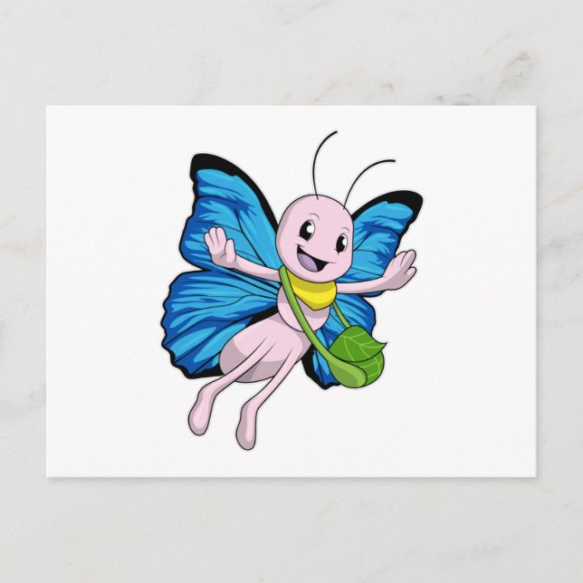 Cartão Postal Borboleta com Bolsa (Frente)