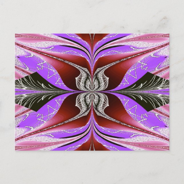 Cartão Postal Borboleta Dançante No Vento (Frente)