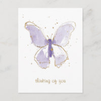 Borboleta de Aquarela Lavanda