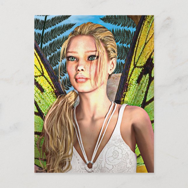 Cartão Postal Borboleta de fada (Frente)