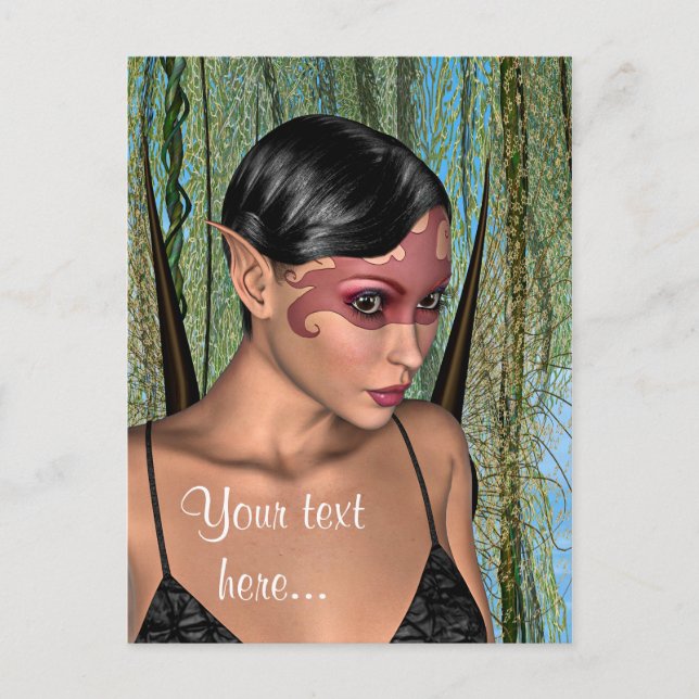 Cartão Postal Borboleta de fada (Frente)