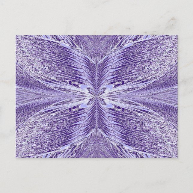 Cartão Postal Borboleta Em Frost De Inverno (Frente)