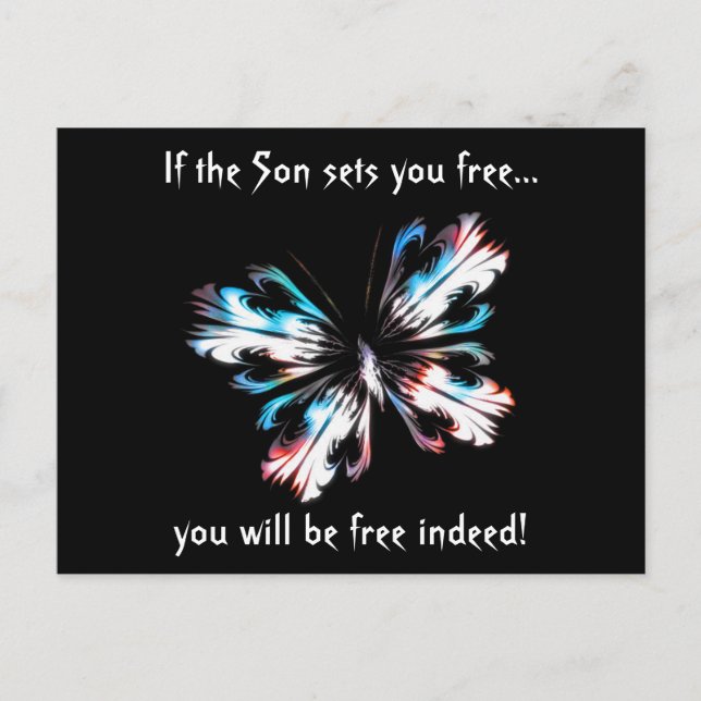 Cartão Postal Borboleta estilizada 2 (Frente)