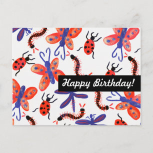 Cartão Postal Borboleta Inseto Qualquer Ocasião Personalizado