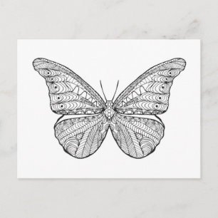 Cartão Postal Borboleta Inspirada