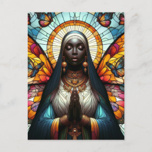 Cartão Postal Borboleta Nun Vidro Arrumado