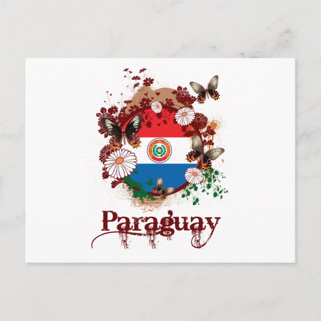 Cartão Postal Borboleta Paraguai (Frente)