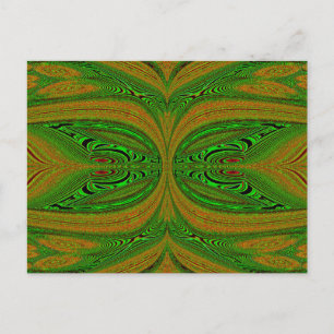 Cartão Postal Borboleta Verde