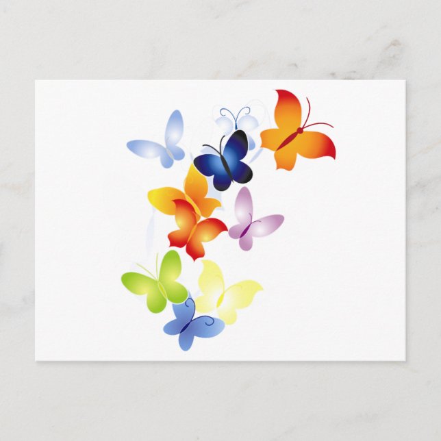 Cartão Postal Borboletas (Frente)