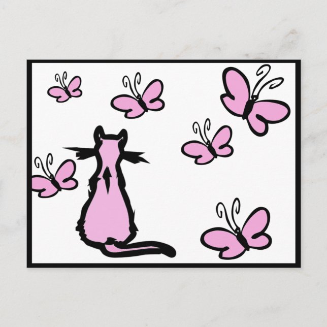 Cartão Postal Borboletas (Frente)
