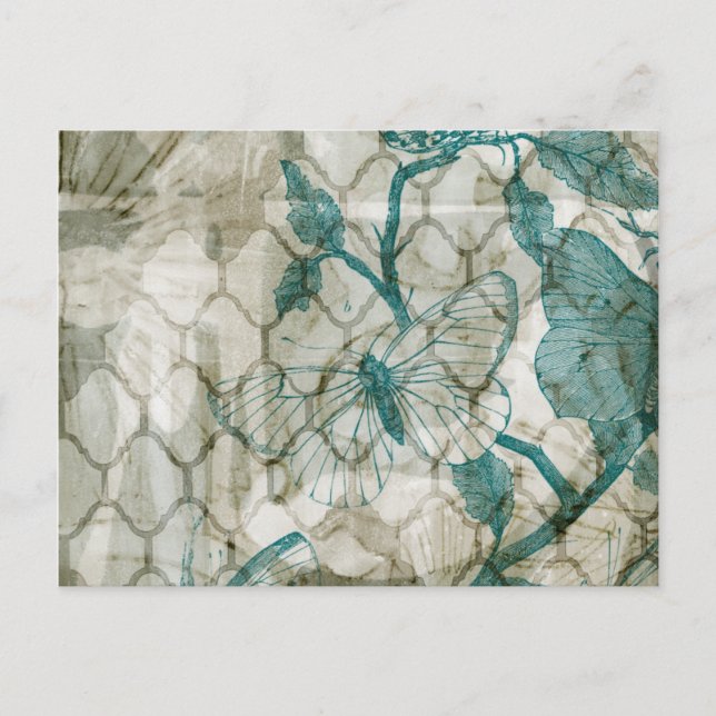 Cartão Postal Borboletas árabes VI (Frente)