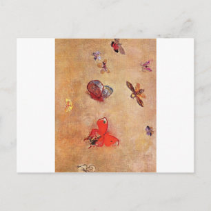 Cartão Postal Borboletas de Odilon Redon