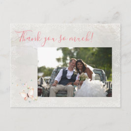 Cartão Postal Borboletas de Pastel Obrigado Cartão-Postal