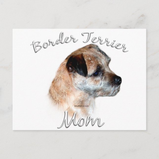 Cartão Postal Borda Terrier Mãe 2 (Frente)