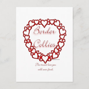 Cartão Postal Border Collie True Love