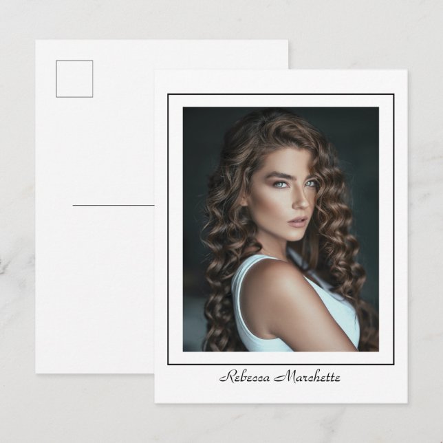 Cartão Postal Bordered Actor Promo Photo Postcard (Frente/Verso)