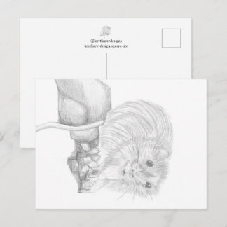 Cartão Postal Boris O Rato, Desenho de Animal