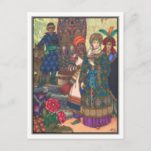 Cartão Postal Boris Zvorykin - O Pássaro de Fogo