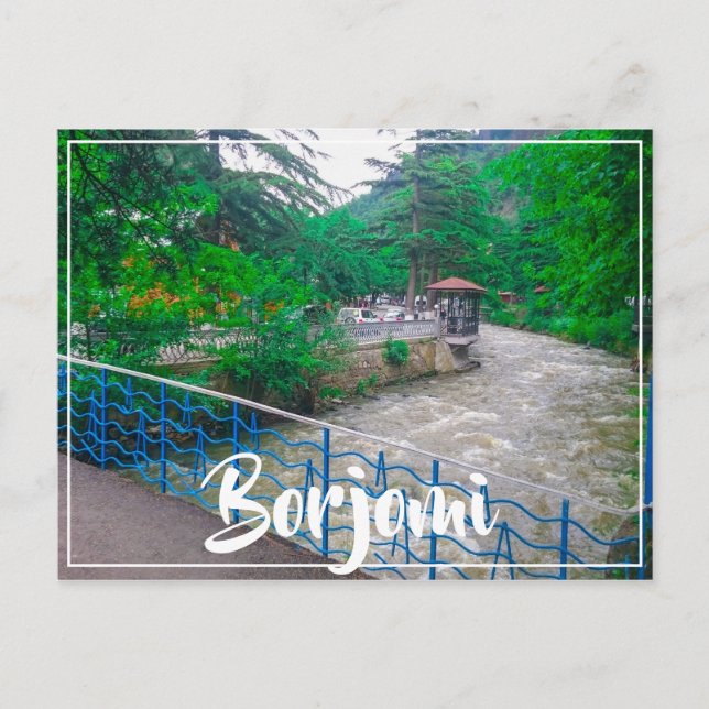 Cartão Postal Borjomi Hot Primaveras Resort Georgia Caucuses (Frente)