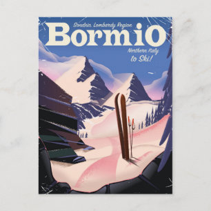 Cartão Postal Bormio,Sondrio, Região Lombardia, Itália, poster d