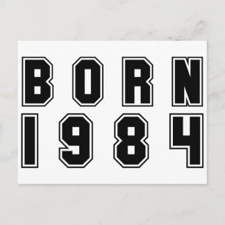 Cartão Postal Born In 1984 black