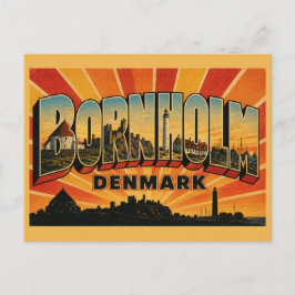 Cartão Postal Bornholm Dinamarca Igreja Redonda