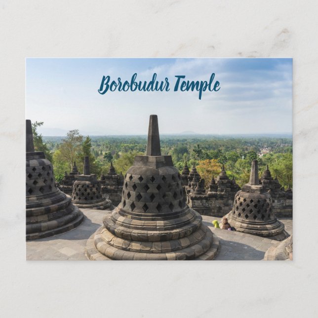Cartão Postal Borobudur Temple (Frente)