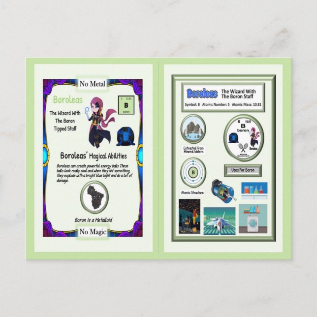 Cartão Postal Boroleas - Boron Trading Card (Frente)