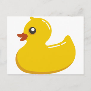 Cartão Postal Borracha Amarela Duckie