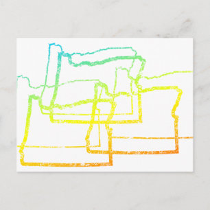 Cartão Postal borrão de frio