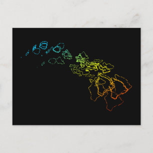 Cartão Postal borrão do frio de Havaí