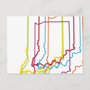 Cartão Postal borrão do orgulho da índia