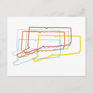 Cartão Postal borrão do orgulho de conexão