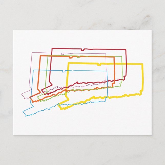 Cartão Postal borrão do orgulho de conexão (Frente)