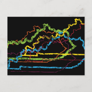 Cartão Postal borrão do orgulho de kentucky