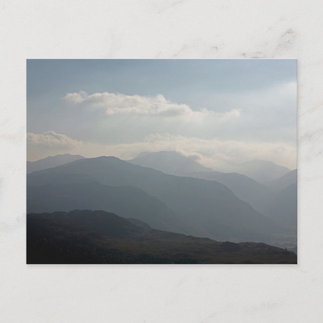 Cartão Postal Borrowdale Keswick Lake District England (Frente)